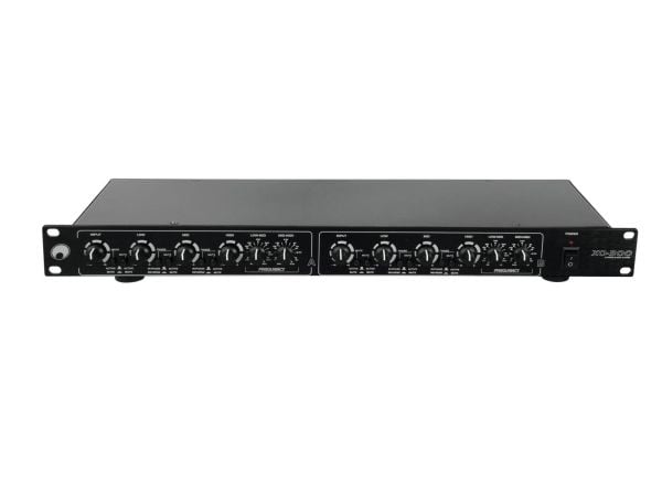 Omnitronic 10355636, Aktiv crossover, 3-veis systems, 0 - 230 V, Svart, 100 dB, 483 mm