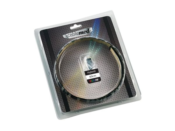 Cablemod CM-LED-60-D60RGBW-R, Universaali, LED-nauha, Musta, Monivärinen, 0,6 m, 100 g