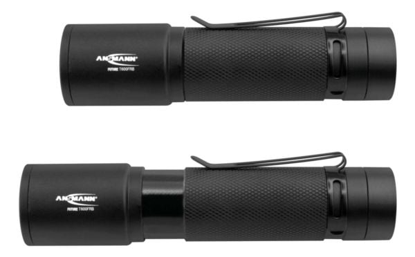 Ansmann T600FRB, Lommelykt, Svart, Knapper, IPX4, LED, 1 lamper
