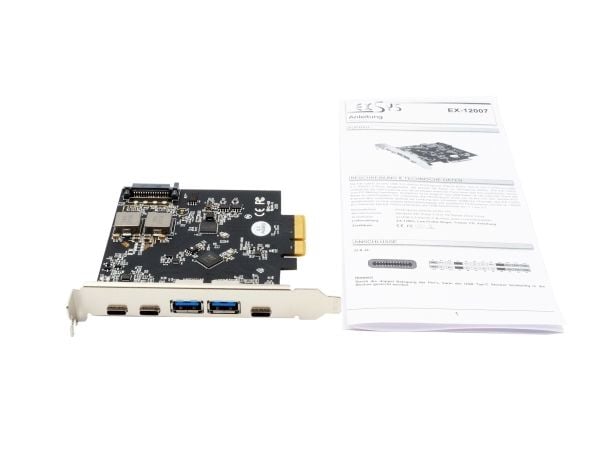 EXSYS EX-12007 Grensesnittkort/adapter Innebygd USB 3.2 Gen 2 (3.1 Gen 2) (EX-12007)