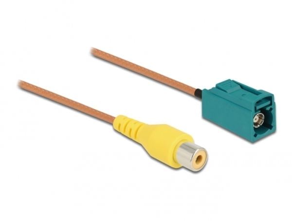 Delock - Kameraadapterkabel - FAKRA Z-kobling hunn til RCA hunn - 32 cm - koaksial