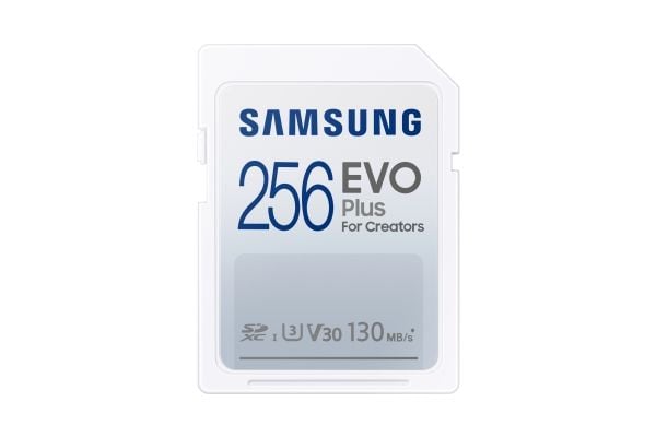 Samsung EVO Plus MB-SC256K - Flashhukommelseskortti - 256 GB - Videoluokka V30 / UHS-I U3 / Class10 - SDXC UHS-I
