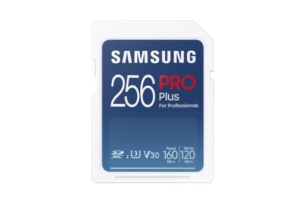 Samsung PRO Plus MB-SD256K - Flashminnekort - 256 GB - Video Class V30 / UHS-I U3 - SDXC UHS-I - hvit