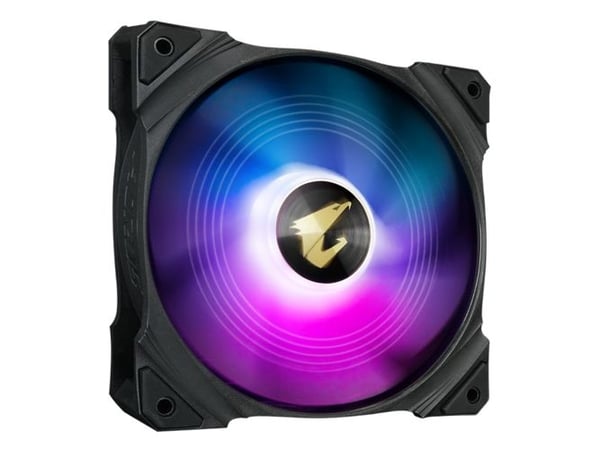 GIGABYTE AORUS 120 ARGB, Tuuletin, 12 cm, 800 RPM, 1700 RPM, Musta, Valkoinen