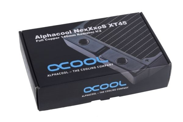 Alphacool NexXxoS XT45, Radiatorblokk, Kobber (Cu), Metall, Sort, 1/4", 1,5 stang, 14 cm