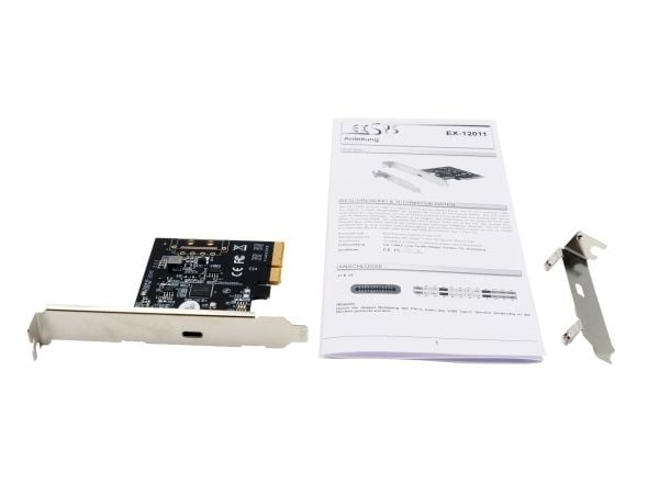 Exsys EX-12011 - USB-adapter - PCIe 3.0 x4 - USB-C 3.2 Gen 2x2 x 1