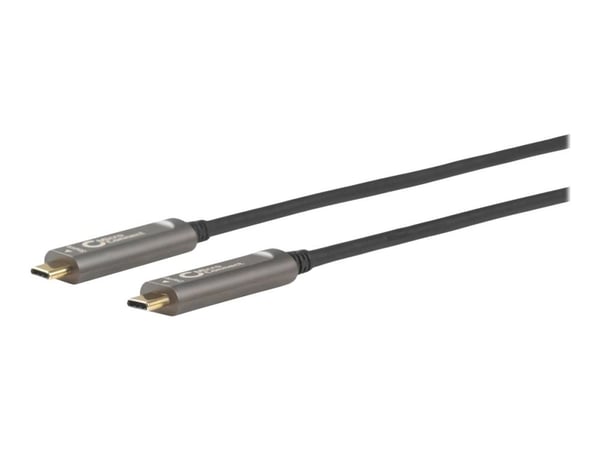 MicroConnect Premium - USB-kabel - 24 pin USB-C (hann) til 24 pin USB-C (hann) - USB 3.1 Gen 2 - 15 m - Active Optical Cable (AOC) - svart