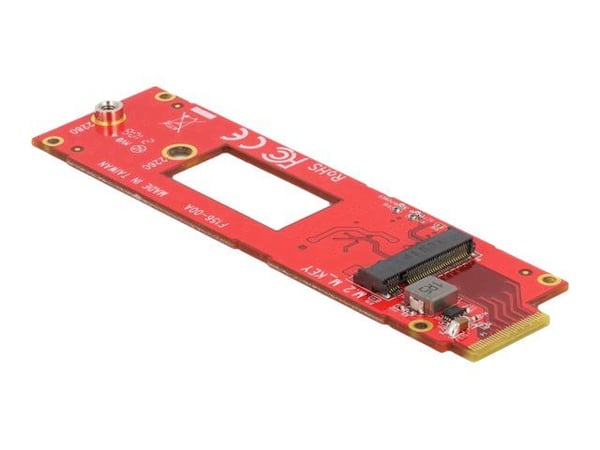 Delock - Lagringskontroll - M.2 - 1 kanal - M.2 NVMe-kort - EDSFF E1.S