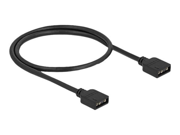 DeLOCK 64128, Musta, Muovi, 0,5 m, 90 mm, 48 mm, 16 mm