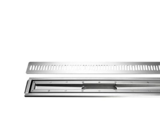Unidrain afløbsarmatursæt - 1000mm vinyl m/rist/ramme st rf