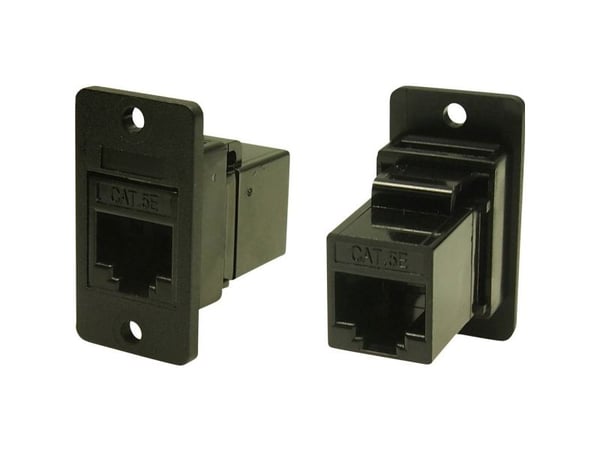 Cliff RJ-kontakttilkobling CP30620X1 adapter, innbygging svart 1 stk
