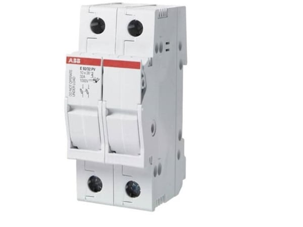 ABB E 92/32 PV, 2P, Valkoinen, IP20, Seinä, 32 A, 35 mm