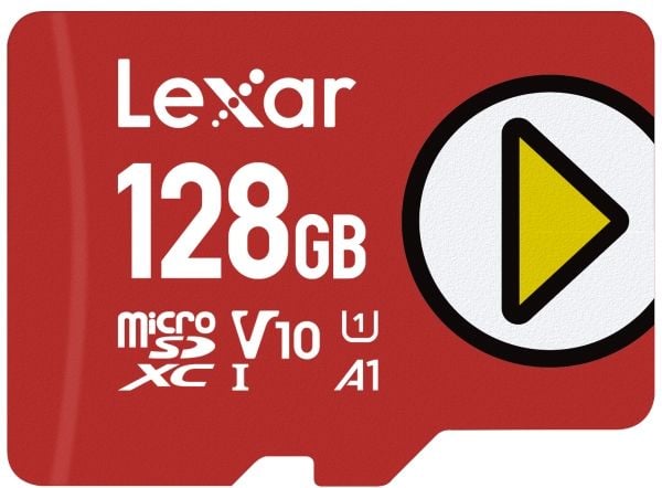 Lexar PLAY MicroSDXC 128 GB klasse 10 UHS-I/U1 A1 V10-kort (LMSPLAY128G-BNNNG)