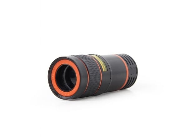 Gembird TA-ZL8X-01, Fotolinse, Sort, Compatible with all phones with camera, Tele, 18 mm, 8x