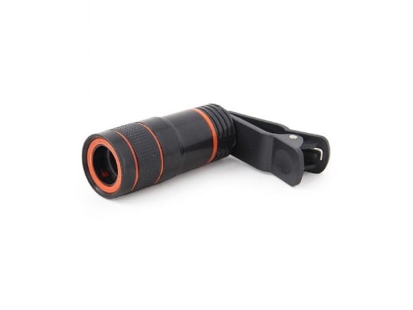 Gembird TA-ZL8X-01, Fotolinse, Sort, Compatible with all phones with camera, Tele, 18 mm, 8x