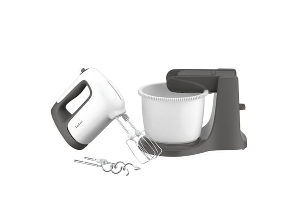 Tefal Prep''Mix+ HT4641, Elektrisk visp, Grå, Hvit, Elte, Miksing, 2,5 l, Metall, 500 W