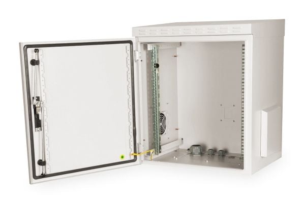 Digitus DN-19 12U-I-OD - Skap - veggmonterbar - grå, RAL 7035, pulverbelegg - 12U - 19"