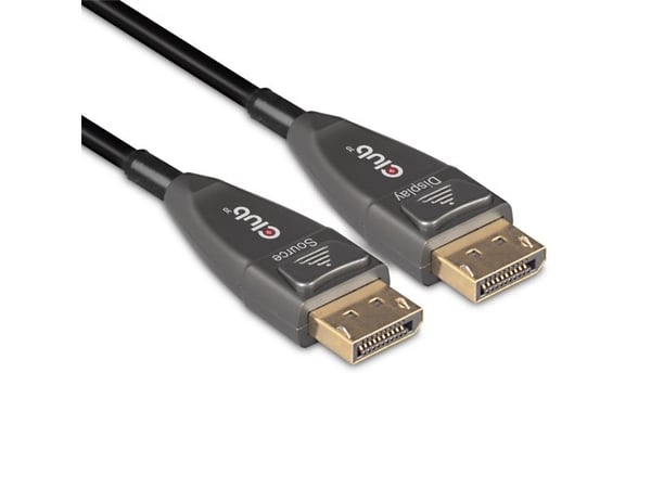 Club 3D CAC-1079 - DisplayPort-kabel - DisplayPort (hann) låst til DisplayPort (hann) låst - DisplayPort 1.4 - 20 m - 4K-støtte, 8K-støtte, Active ...