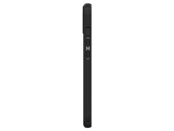 Spigen Mag Armor - Baksidedeksel for mobiltelefon - MagSafe-samsvar - fleksibel termoplastpolyuretan (TPU) - matt svart - for Apple iPhone 13