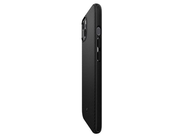 Spigen Mag Armor - Baksidedeksel for mobiltelefon - MagSafe-samsvar - fleksibel termoplastpolyuretan (TPU) - matt svart - for Apple iPhone 13