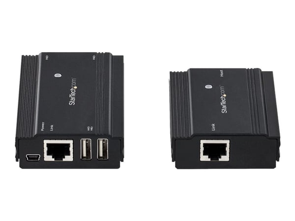 Startech 4 Port USB 2.0 Extender Hub over Single CAT5e/CAT6 Ethernet Cable (RJ45), 330ft (100m), USB Extender Adapter, Externally Powered, 480 Mbps...