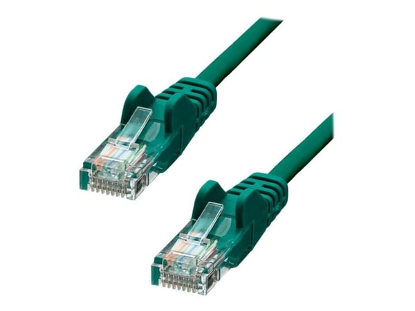 ProXtend - Koblingskabel - RJ-45 (hann) til RJ-45 (hann) - 15 m - UTP - CAT 5e - formstøpt, uten hindringer - grønn