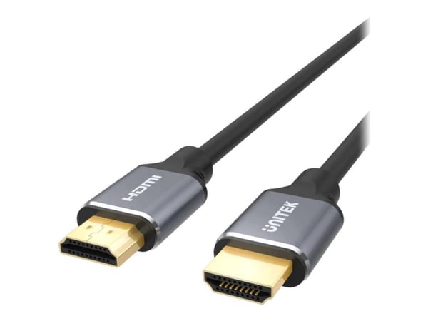 UNITEK C138W HDMI-kaapeli 2 m HDMI Type A (Standard) Musta, Harmaa