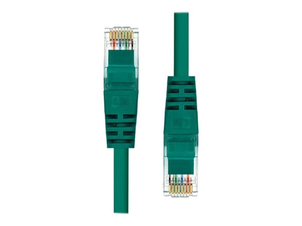 ProXtend - Koblingskabel - RJ-45 (hann) til RJ-45 (hann) - 25 cm - UTP - CAT 5e - formstøpt, uten hindringer - grønn