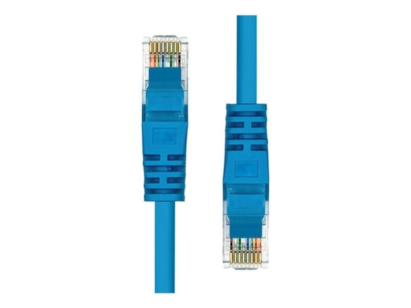 ProXtend - Koblingskabel - RJ-45 (hann) til RJ-45 (hann) - 50 cm - UTP - CAT 5e - formstøpt, uten hindringer - blå