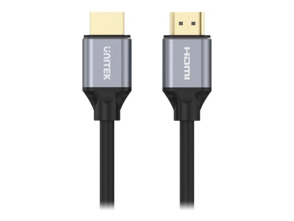UNITEK C138W HDMI-kaapeli 2 m HDMI Type A (Standard) Musta, Harmaa