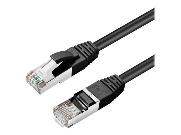 MicroConnect - Koblingskabel - RJ-45 (hann) til RJ-45 (hann) - 25 cm - 6 mm - S/FTP - CAT 6a - halogenfri, innendørs, formstøpt, rund, uten hindrin...