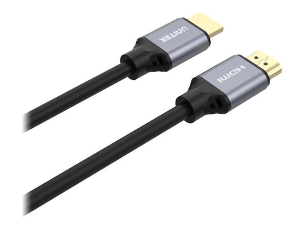 UNITEK C138W HDMI-kaapeli 2 m HDMI Type A (Standard) Musta, Harmaa