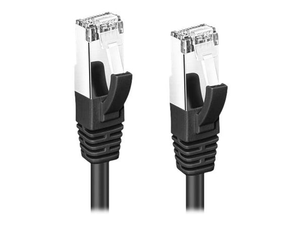 MicroConnect - Koblingskabel - RJ-45 (hann) til RJ-45 (hann) - 1 m - 6 mm - S/FTP - CAT 6a - halogenfri, innendørs, formstøpt, rund, uten hindringe...