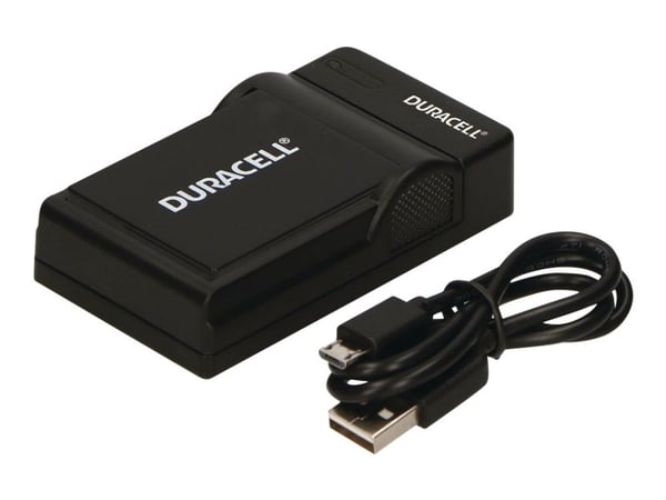 Duracell DRP5953, USB, Sisätilan akkulaturi, Panasonic DMW-BCF10E, Musta, 5 V, 5 V