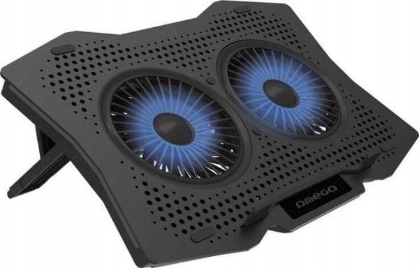 Omega laptop cooling pad 45425, svart