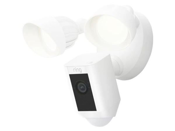 Ring Floodlight Cam Wired Plus, IP-turvakamera, Ulkona, Langaton, 2000 lm, 3000 K, Katto/seinä