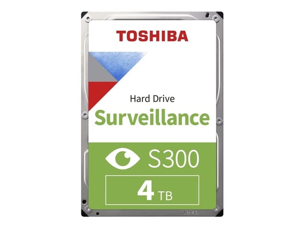 Toshiba S300 Surveillance - Harddisk - 4 TB - intern - 3.5" - SATA 6Gb/s - 5400 rpm - buffer: 128 MB