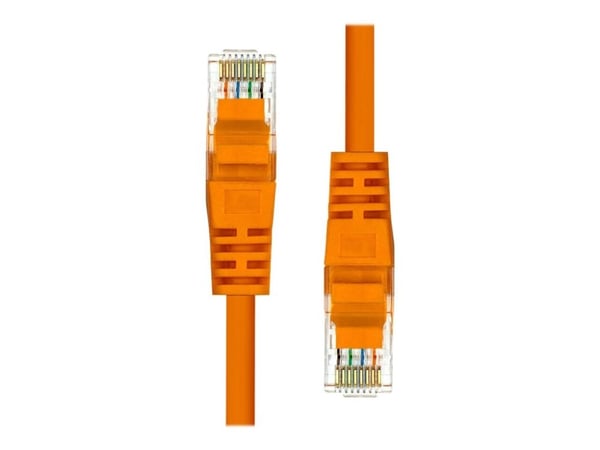 ProXtend - Liitäntäjohto - RJ-45 (uros) - RJ-45 (uros) - 1 m - UTP - CAT 5e - muotoiltu, solmuton - oranssi