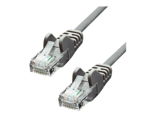 ProXtend - Koblingskabel - RJ-45 (hann) til RJ-45 (hann) - 25 cm - UTP - CAT 5e - formstøpt, uten hindringer - grå