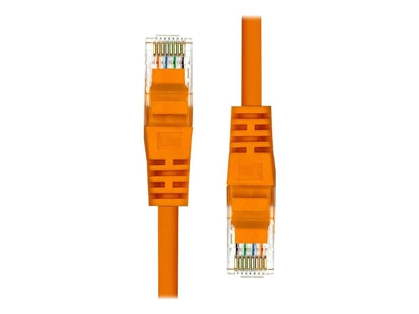 ProXtend - Koblingskabel - RJ-45 (hann) til RJ-45 (hann) - 25 cm - UTP - CAT 5e - formstøpt, uten hindringer - oransje