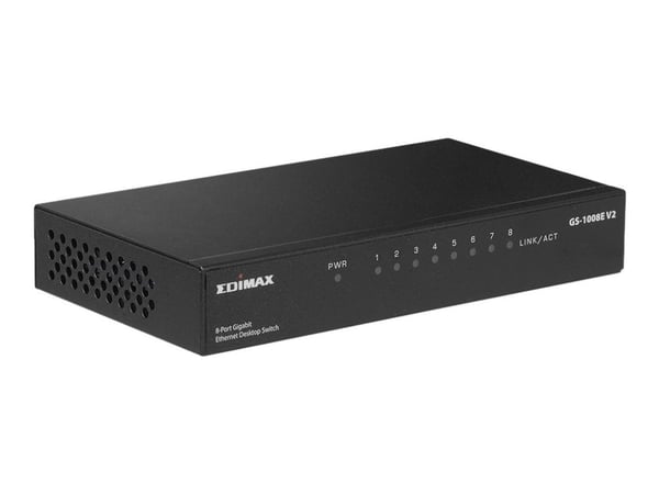 Edimax GS-1008E V2 - Switch - ikke-styrt - 8 x 10/100/1000 - stasjonær