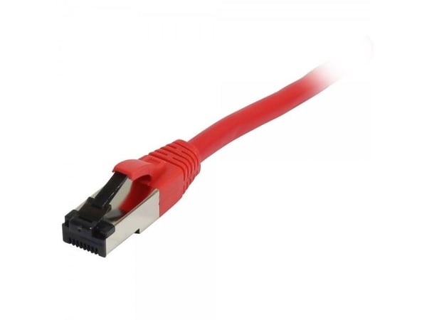 Patchkabel RJ45 CAT81 2000 MHz 3 m rød SSTP/SFTP TPE Ultra SuperFlex AWG26 Synergy 21