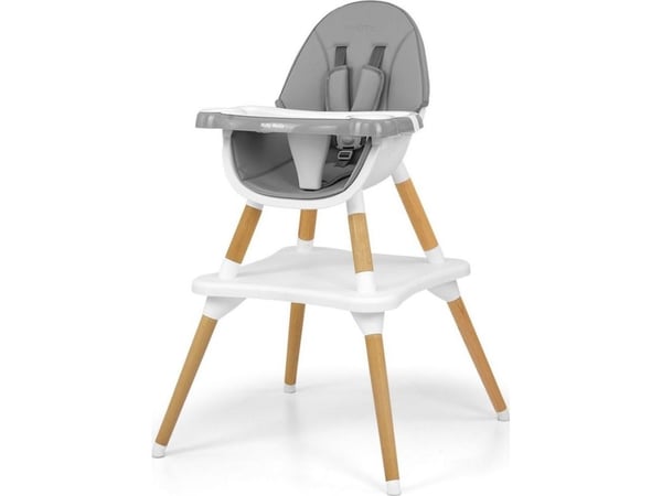Milly Mally spisestol 2-i-1 Malmo Grey