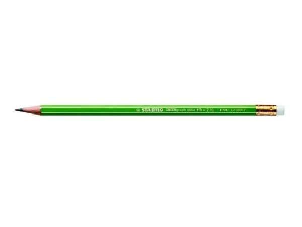 STABILO GREENgraph, HB, Grønn, Sekskantet, Hobby, Kontor, Skole, 2,2 mm, 45 mm