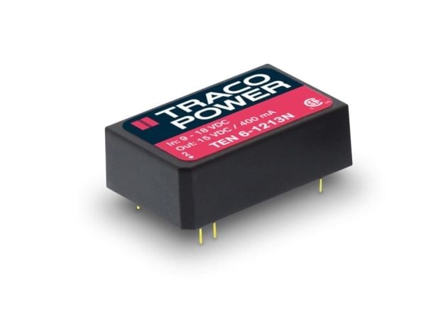 Traco Power TEN 6-1215N, 20,3 mm, 10,2 mm, 31,8 mm, 13 g, 6 W, 9 - 18 V