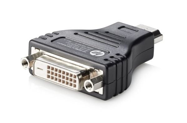HP HDMI to DVI Adapter - Video adapter - DVI-D hunn til HDMI hann
