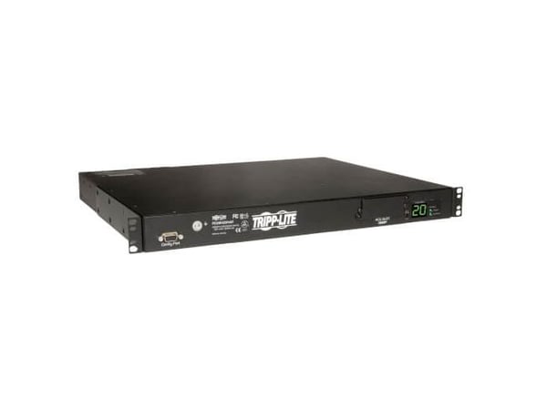 Tripp Lite PDUMH20HVAT, Målte, 1U, Horisontal, Metall, Sort, 10 AC-utganger