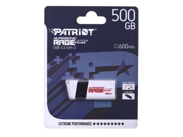 Patriot Supersonic RAGE Prime - USB-flashstasjon - 500 GB - USB 3.2 Gen 2