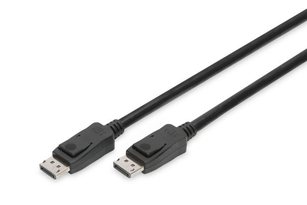 DIGITUS - DisplayPort-kabel - DisplayPort (hann) til DisplayPort (hann) - DisplayPort 1.4 - 2 m - 4K-støtte, 8K-støtte, 5K-støtte - svart