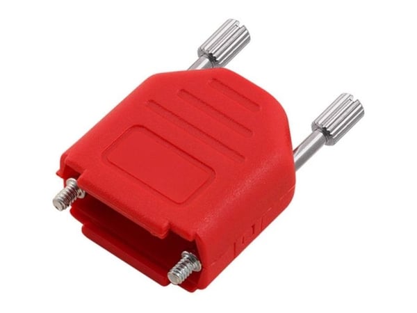 encitech DPPK09-FMR-K DSUB-hus: 9-pins polyamid 180° rød 1 stk (6353-0143-01)